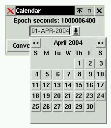 Figure 3. The DateEntry widget