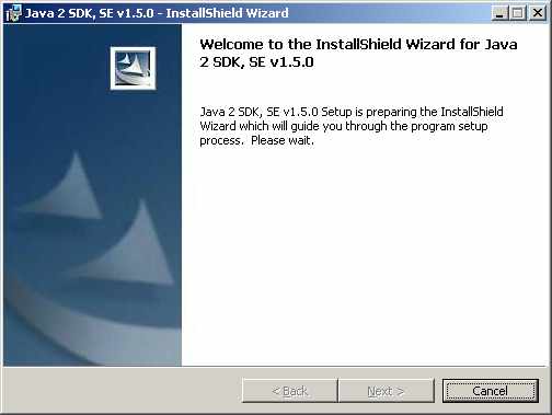 Wizard Startup Screen